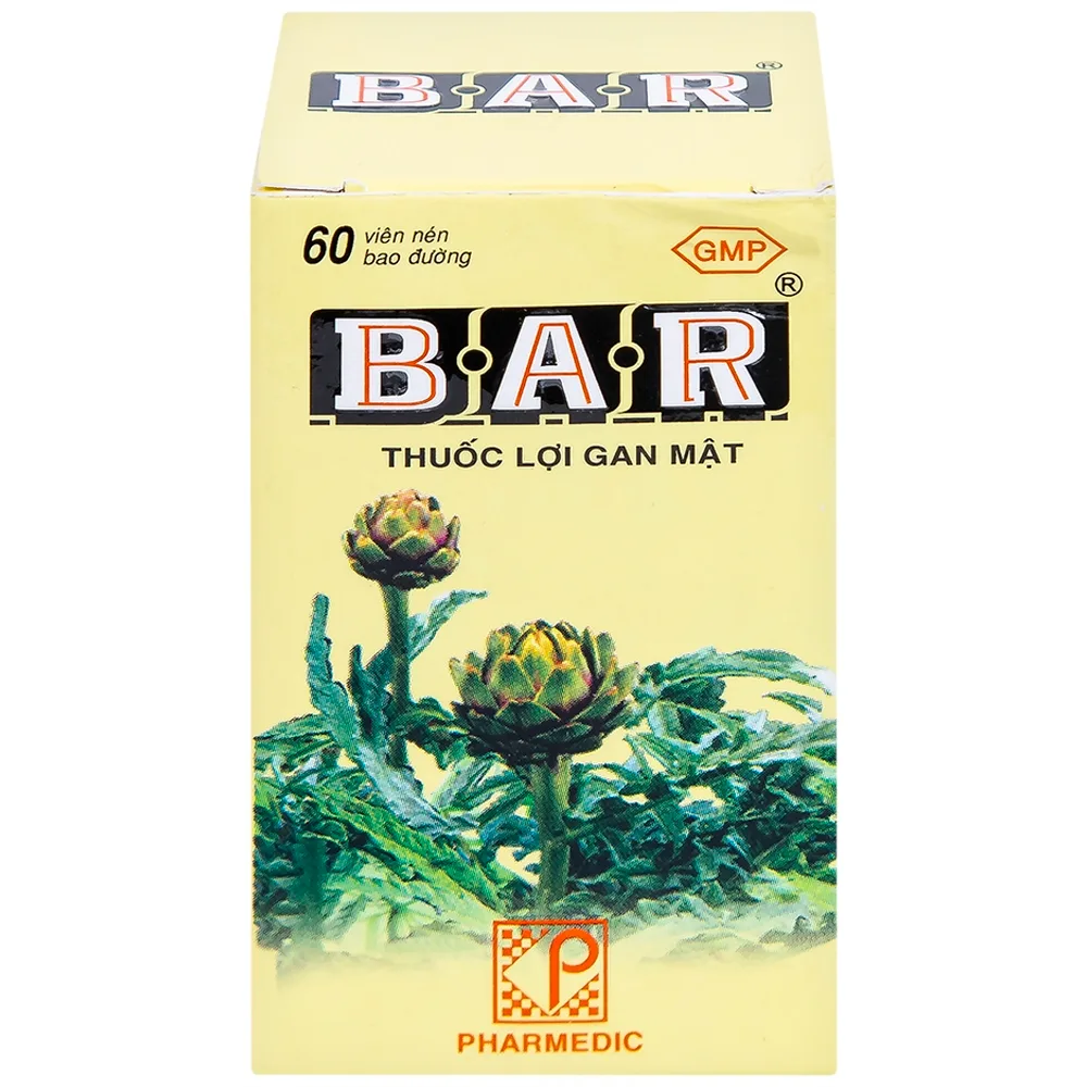 Hình ảnh Thuốc lợi gan mật Bar Pharmedic điều trị các bệnh về gan (60 viên)