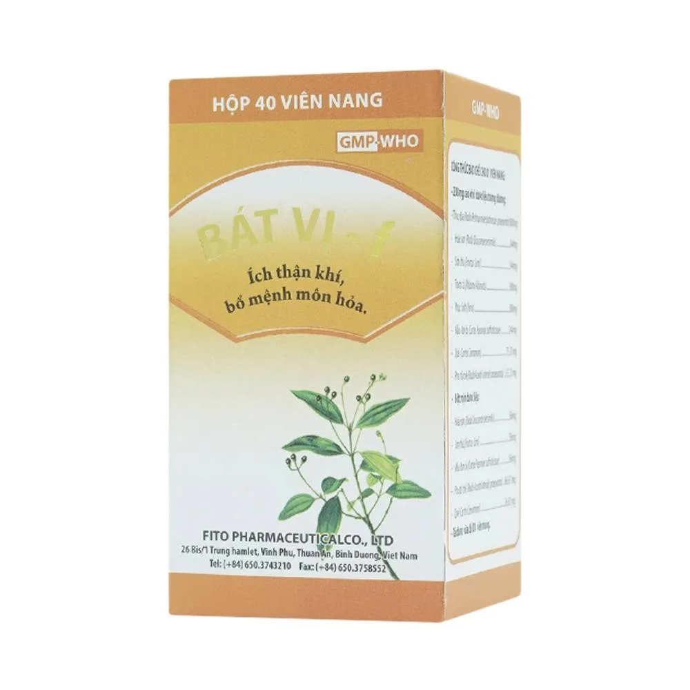 Hình ảnh Thuốc Bát Vị-F Fito ích thận khí, bổ mệnh môn hỏa (40 viên)