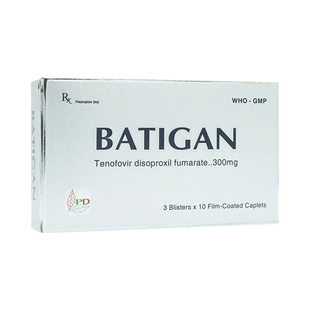 Hình ảnh Thuốc Batigan 300mg Phương Đông hỗ trợ điều trị nhiễm HIV-1, viêm gan B mạn tính (3 vỉ x 10 viên)