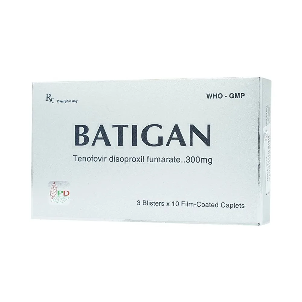 Hình ảnh Thuốc Batigan 300mg Phương Đông hỗ trợ điều trị nhiễm HIV-1, viêm gan B mạn tính (3 vỉ x 10 viên)
