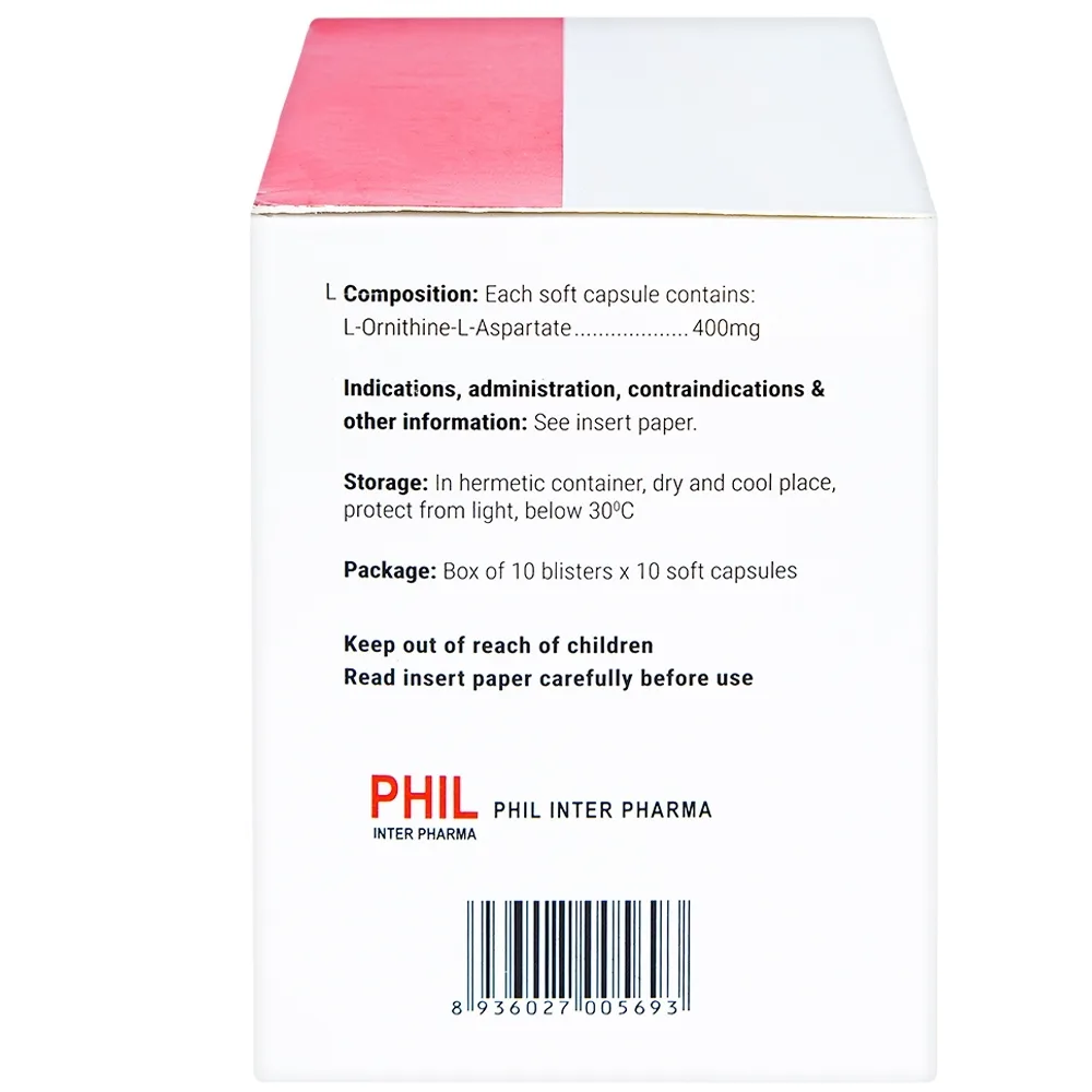 Hình ảnh Thuốc Batonat 400mg Phil điều trị bệnh viêm gan cấp tính, viêm gan mạn tính (10 vỉ x 10 viên)