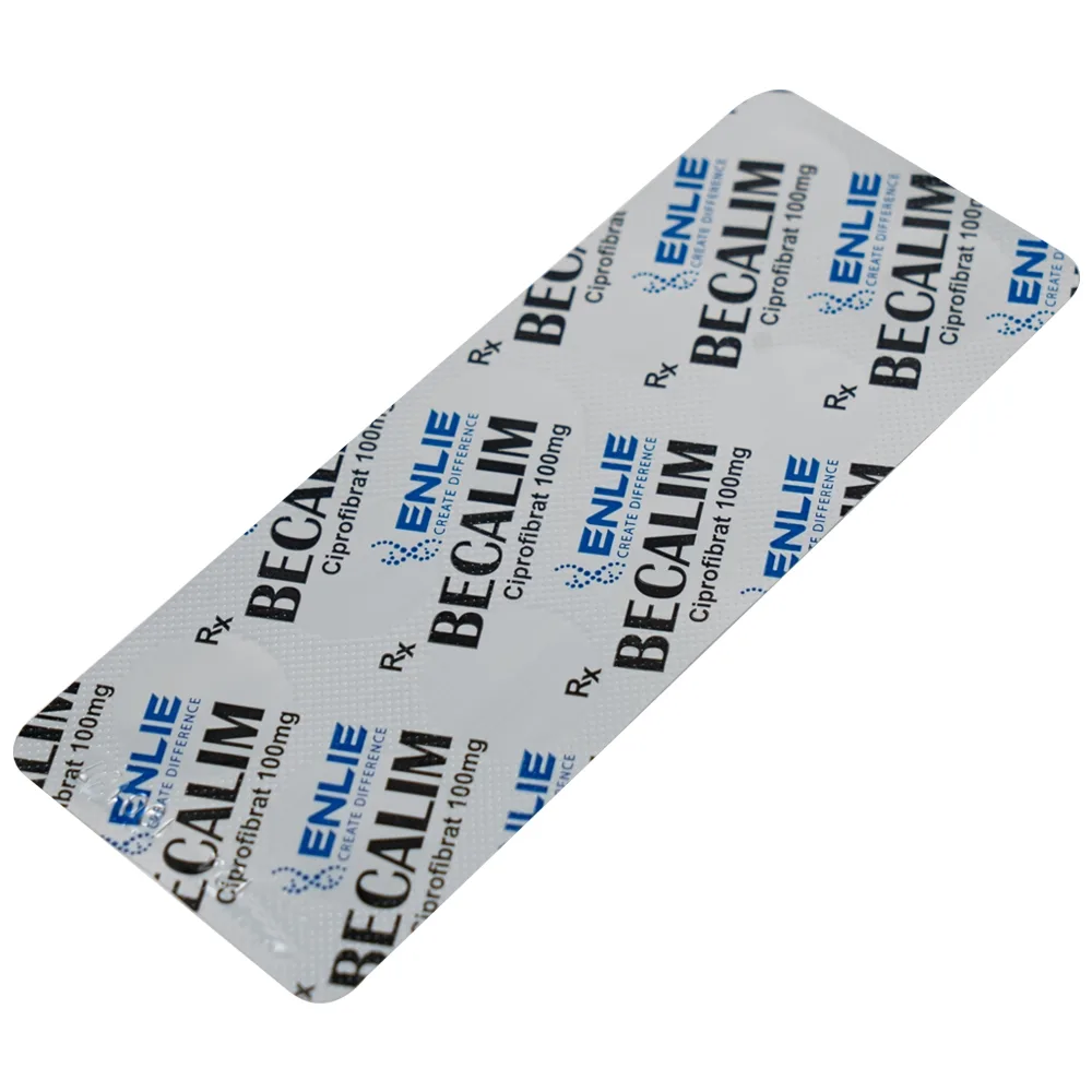 Hình ảnh Thuốc Becalim 100mg Enlie Pharma điều trị tăng Cholesterol máu (3 vỉ x 10 viên)