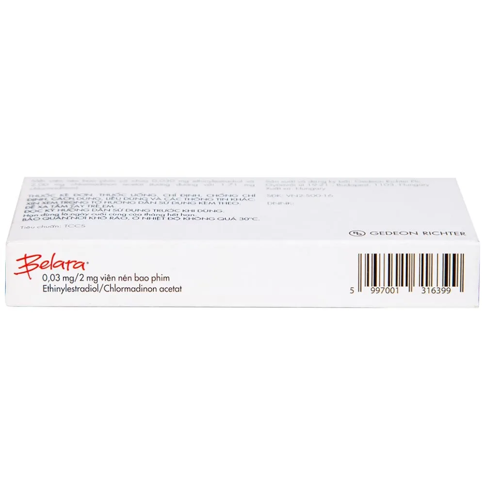 Hình ảnh Thuốc tránh thai hằng ngày Belara Gedeon (1 vỉ x 21 viên)