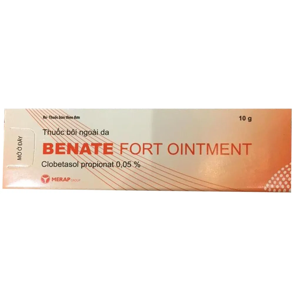 Hình ảnh Thuốc bôi ngoài da Benate Fort Ointment Merap điều trị viêm da, vảy nến (10g)