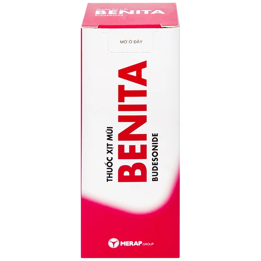 Hình ảnh Thuốc xịt mũi Benita Merap điều trị viêm mũi dị ứng, polyp mũi (120 liều)