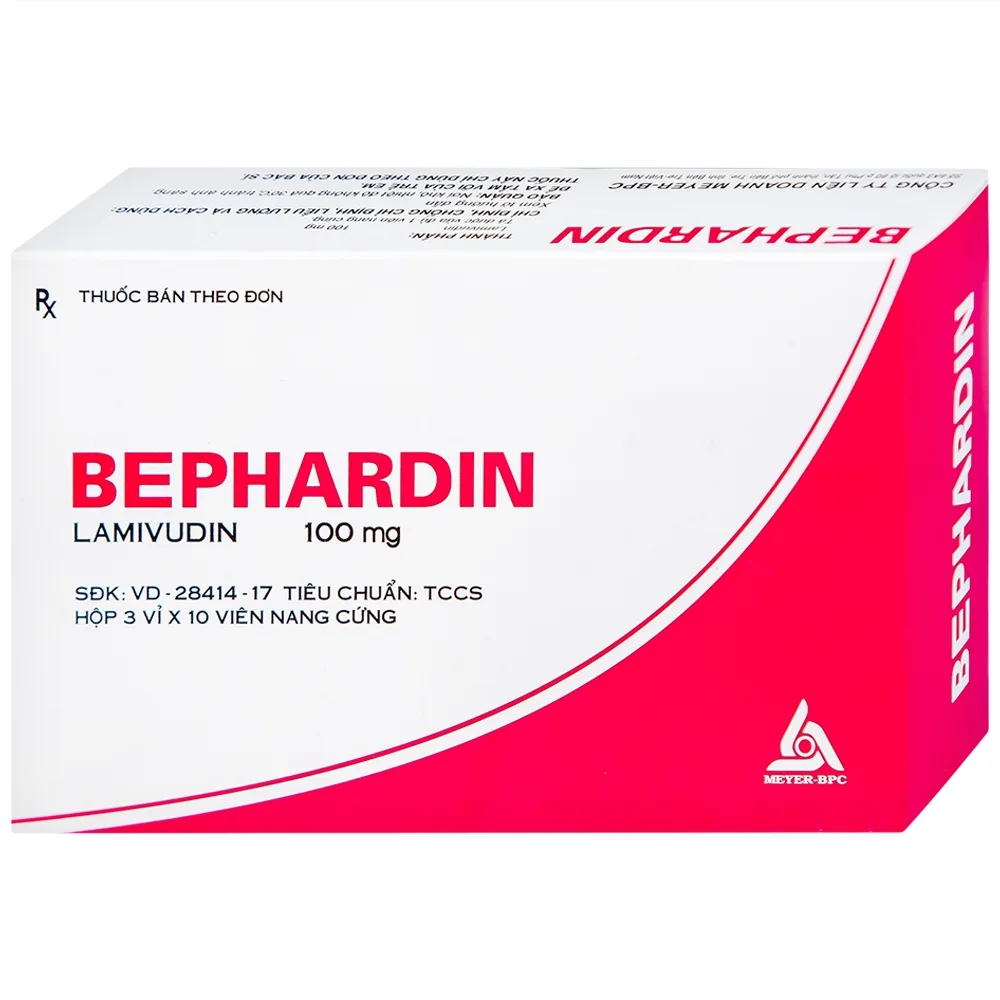 Hình ảnh Thuốc Bephardine 100mg điều trị viêm gan siêu vi B mạn tính (3 vỉ x 10 viên)