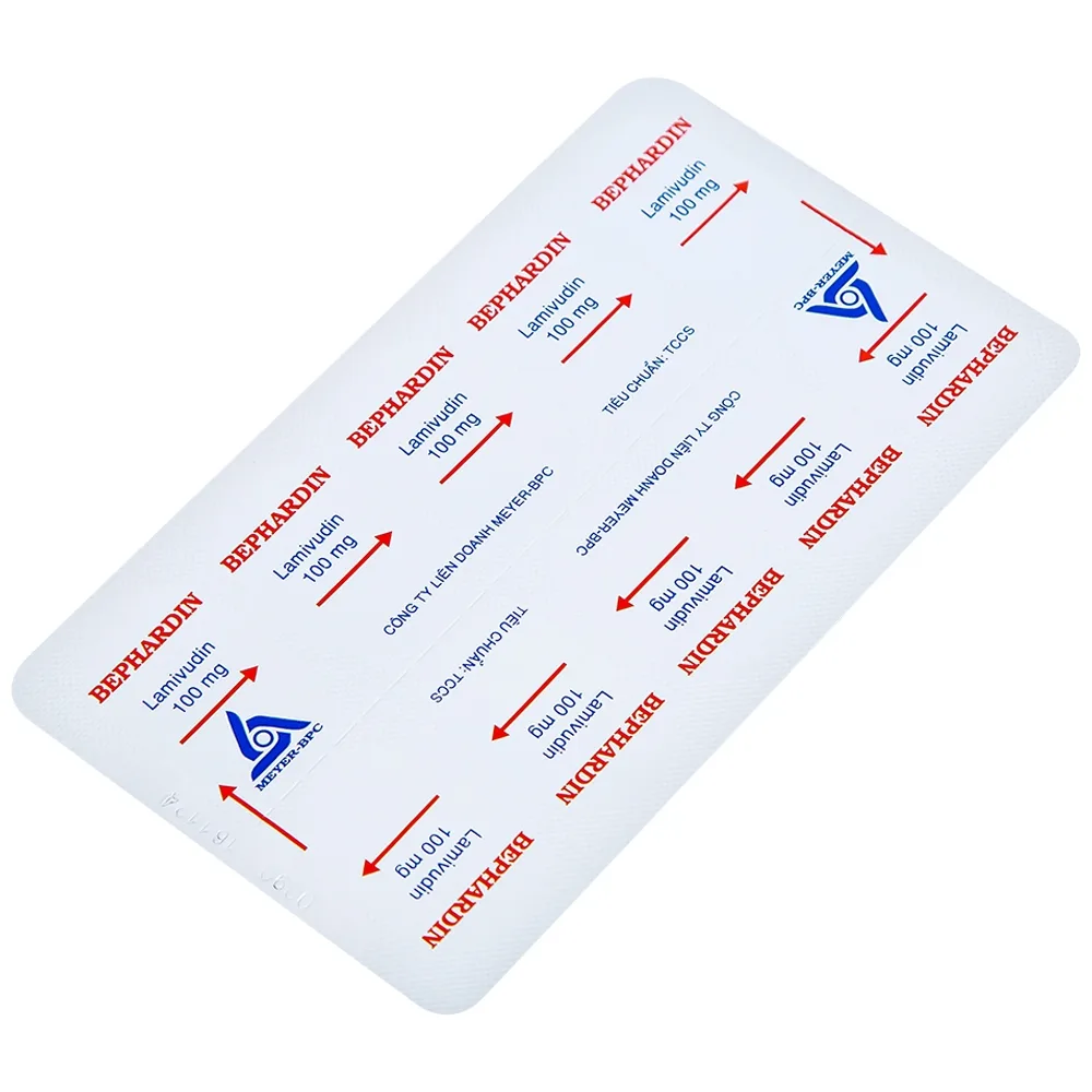 Hình ảnh Thuốc Bephardine 100mg điều trị viêm gan siêu vi B mạn tính (3 vỉ x 10 viên)