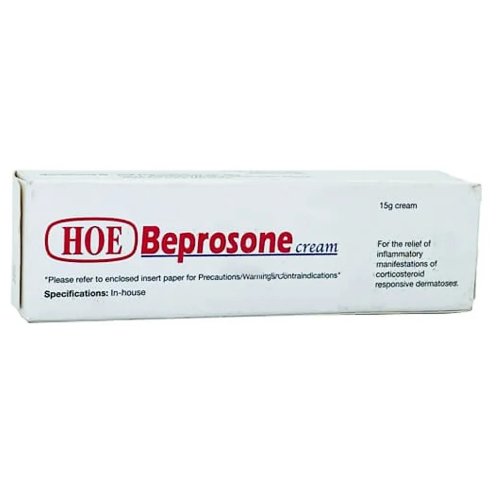 Hình ảnh Kem bôi Beprosone Cream HOE Pharmaceuticals điều trị viêm da dị ứng, eczema, lupus ban đỏ (15g)