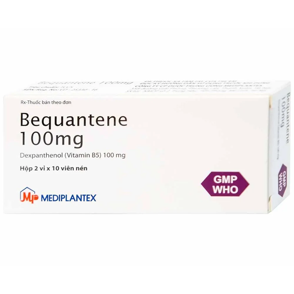 Hình ảnh Thuốc Bequantene 100mg Mediplantex điều trị chứng rụng tóc lan tỏa (2 vỉ x 10 viên)