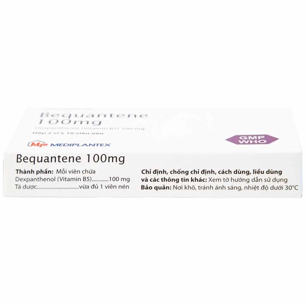 Hình ảnh Thuốc Bequantene 100mg Mediplantex điều trị chứng rụng tóc lan tỏa (2 vỉ x 10 viên)