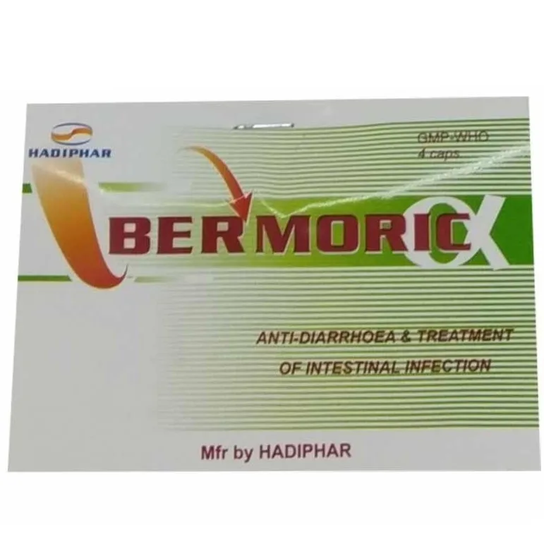 Hình ảnh Thuốc Bermoric Hadiphar điều trị tiêu chảy cấp (25 vỉ x 5 viên)