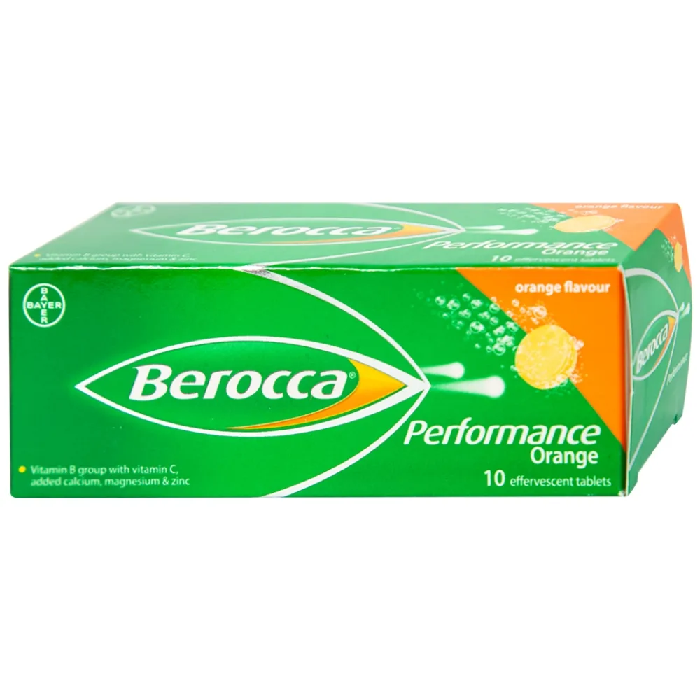 Hình ảnh Viên sủi Berocca Bayer bổ sung vitamin và khoáng chất (10 viên)
