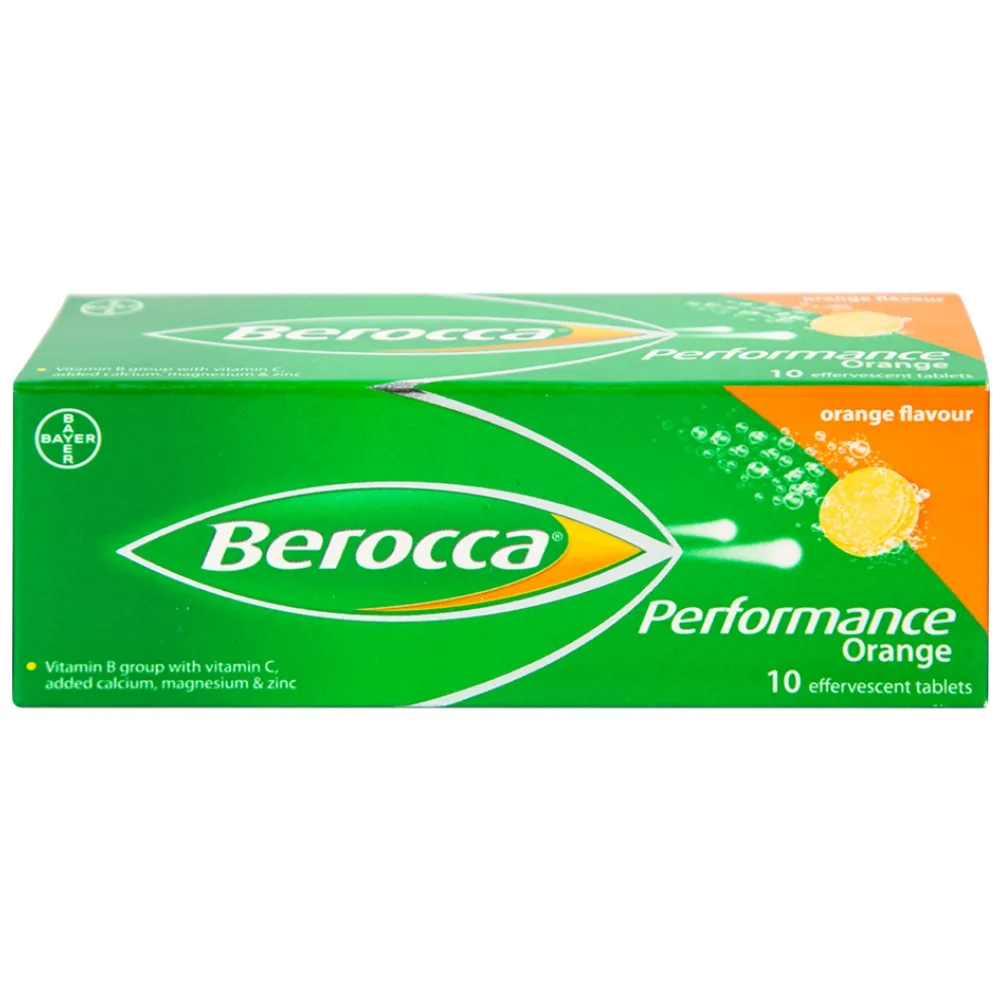 Hình ảnh Viên sủi Berocca Bayer bổ sung vitamin và khoáng chất (10 viên)