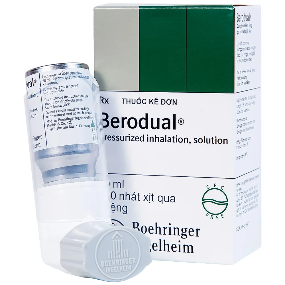 Hình ảnh Dung dịch Berodual Boehringer hỗ trợ giãn phế quản (10ml)