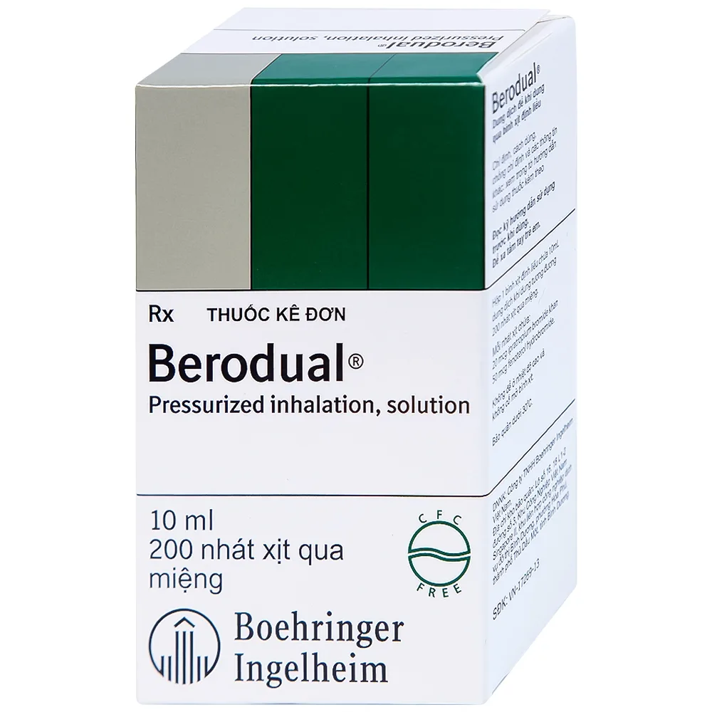 Hình ảnh Dung dịch Berodual Boehringer hỗ trợ giãn phế quản (10ml)