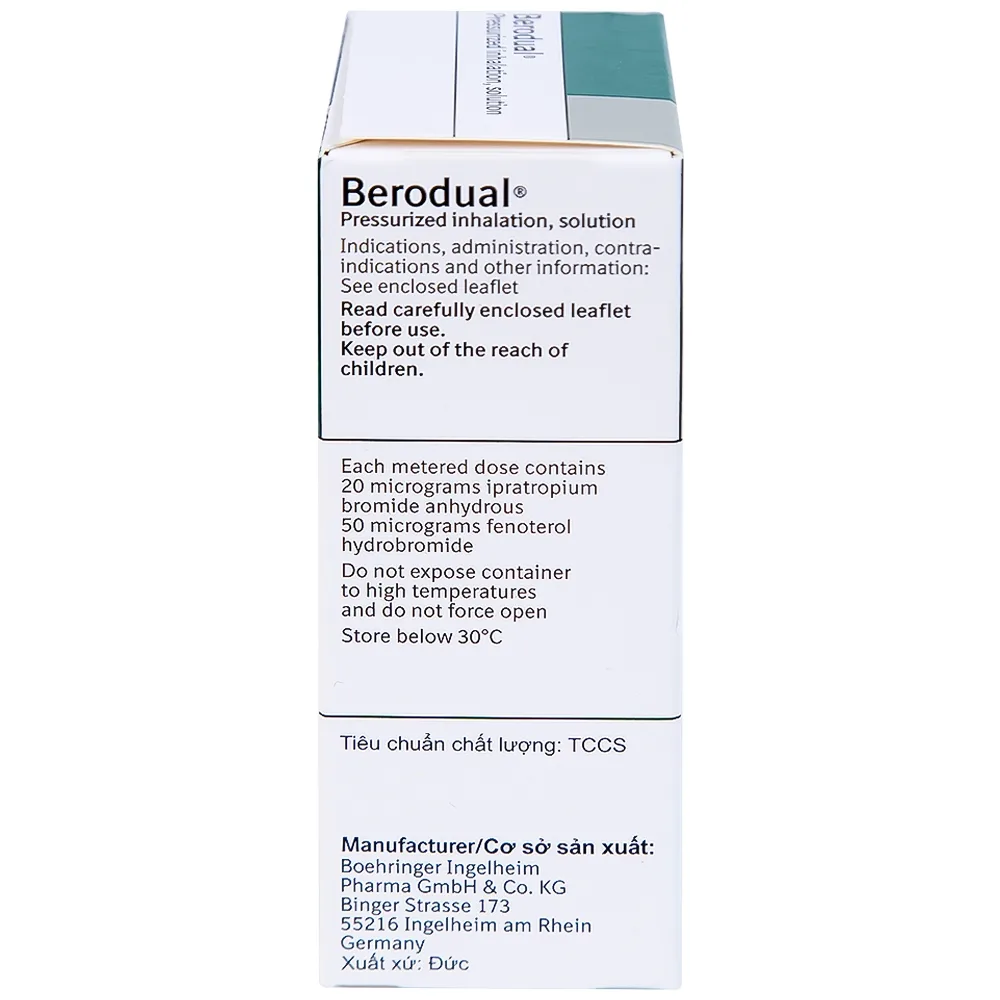 Hình ảnh Dung dịch Berodual Boehringer hỗ trợ giãn phế quản (10ml)