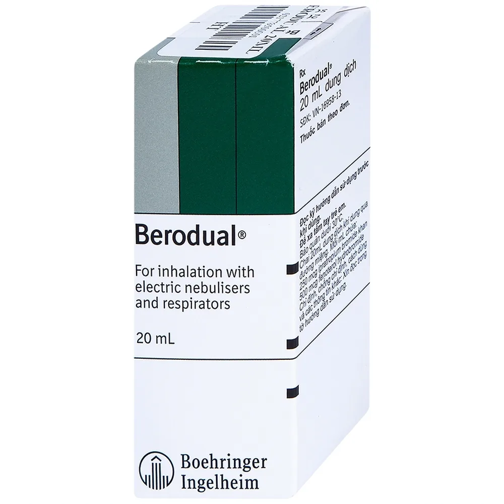 Hình ảnh Dung dịch Berodual Boehringer hỗ trợ giãn phế quản (20ml)