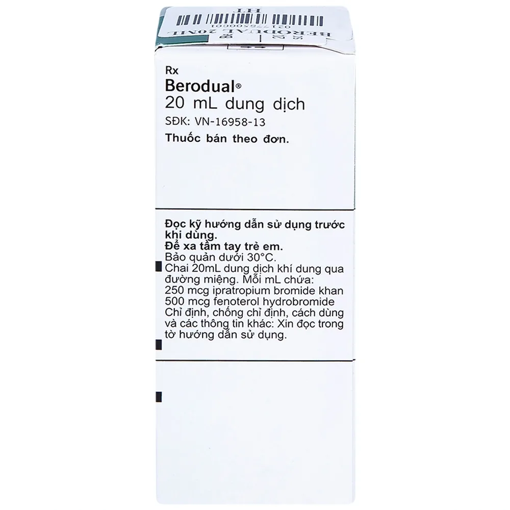 Hình ảnh Dung dịch Berodual Boehringer hỗ trợ giãn phế quản (20ml)