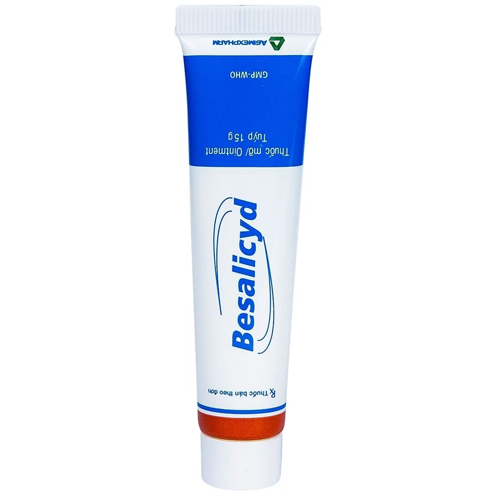 Hình ảnh Thuốc mỡ Besalicyd Agimexpharm điều trị vẩy nến, viêm da dị ứng mãn tính (15g)