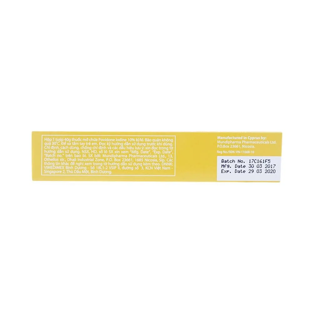 Hình ảnh Thuốc mỡ Betadine Ointment hỗ trợ sát khuẩn vết loét, vết thương (40g)