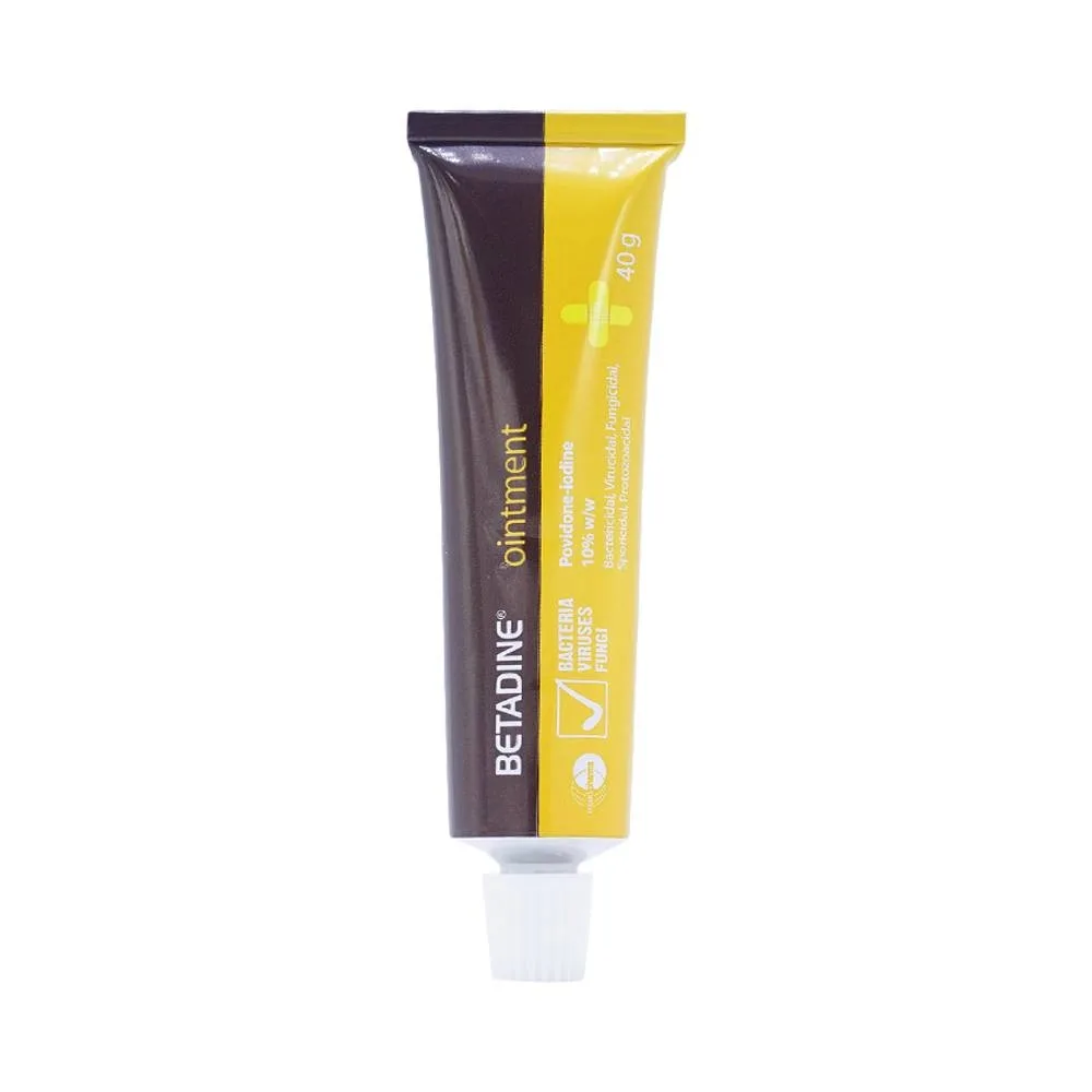 Hình ảnh Thuốc mỡ Betadine Ointment hỗ trợ sát khuẩn vết loét, vết thương (40g)