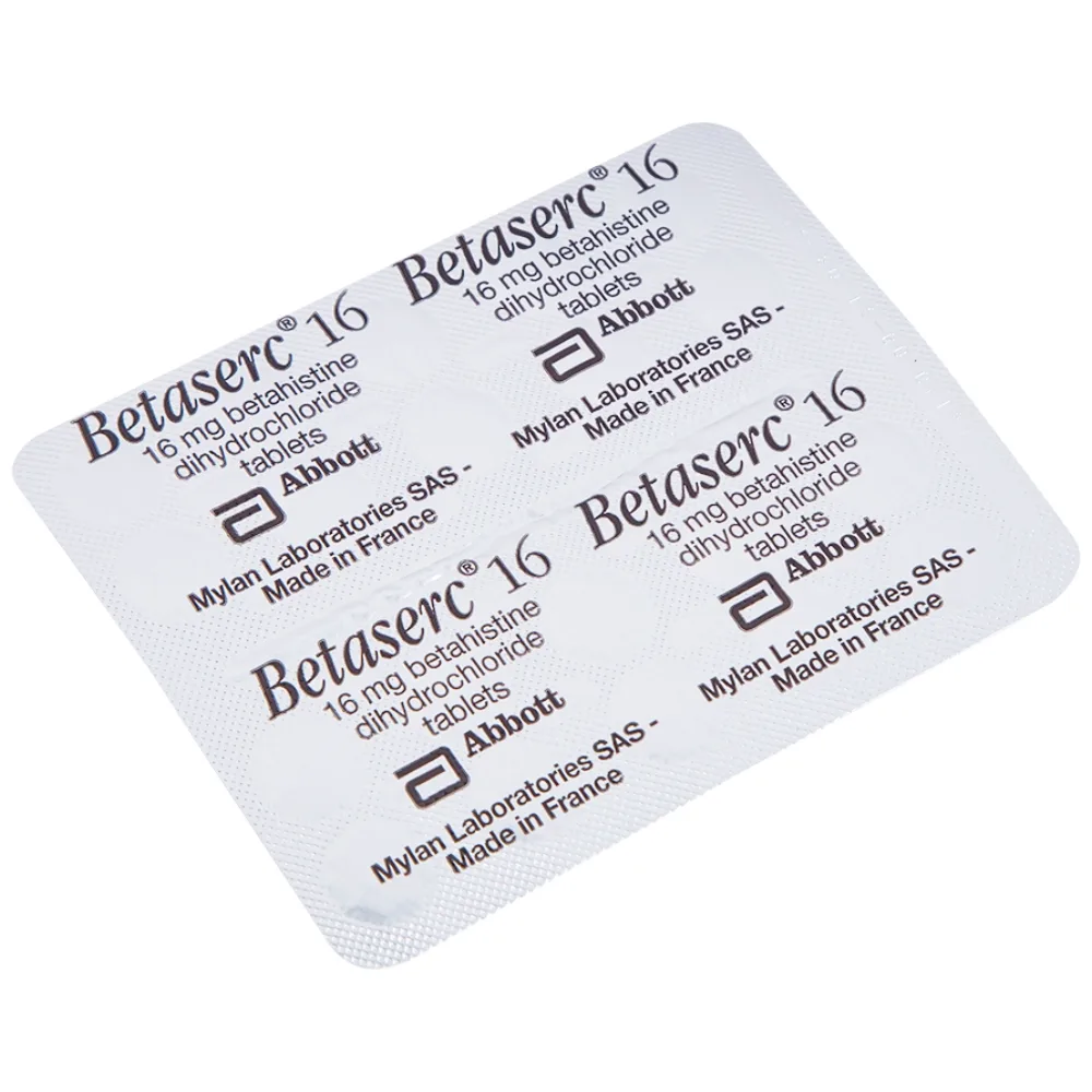 Hình ảnh Thuốc Betaserc 16mg Abbott điều trị rối loạn tiền đình (3 vỉ x 20 viên)