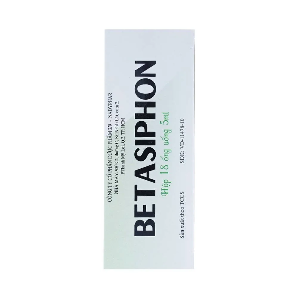 Hình ảnh Dung dịch Betasiphon Nadyphar lợi tiểu, giải độc (18 ống x 5ml)