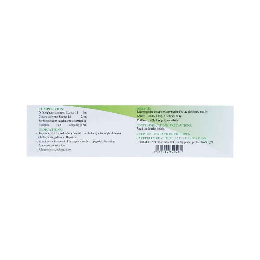 Hình ảnh Dung dịch Betasiphon Nadyphar lợi tiểu, giải độc (18 ống x 5ml)