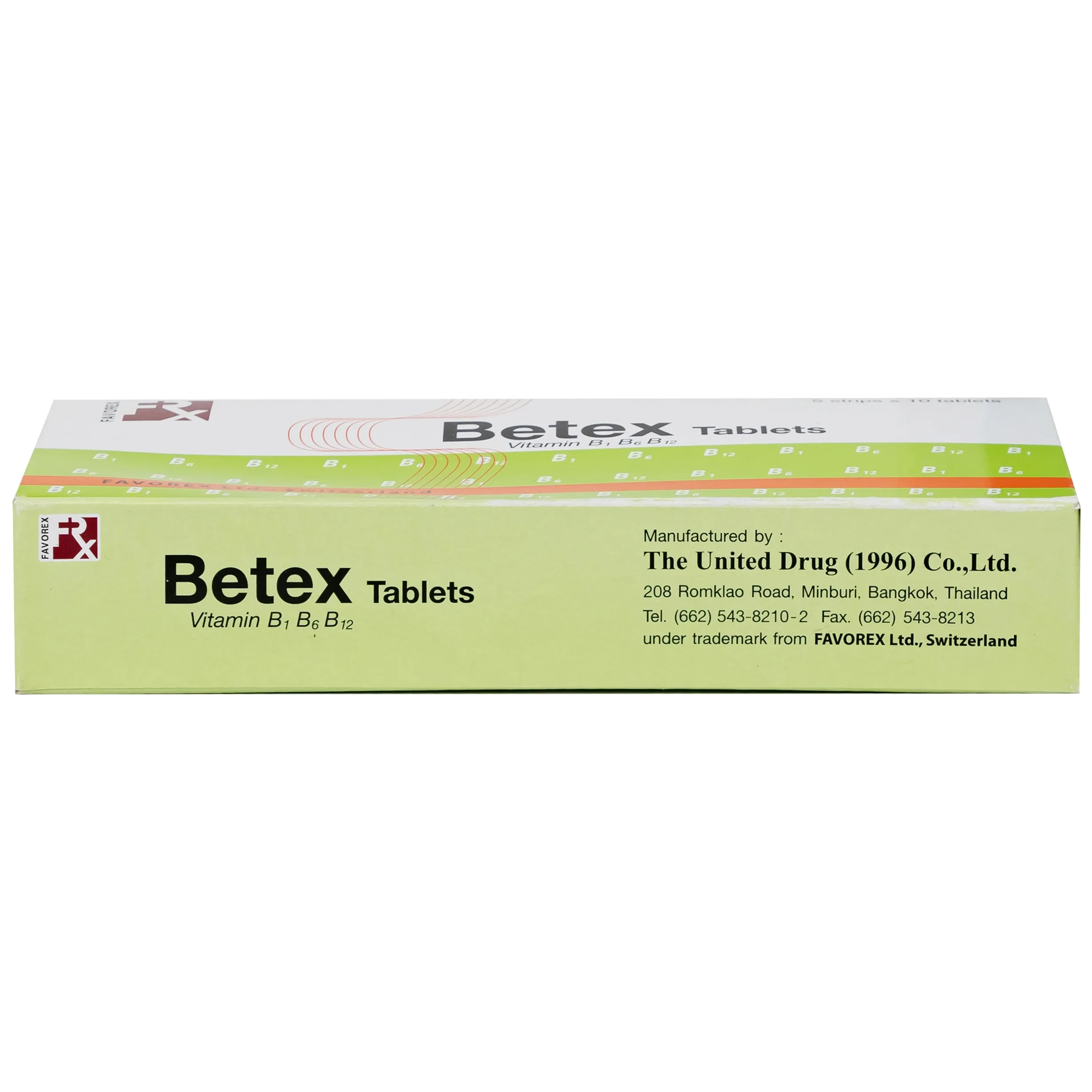Hình ảnh Thuốc Betex Favorex bổ sung vitamin B1, B6, B12 (5 vỉ x 10 viên)