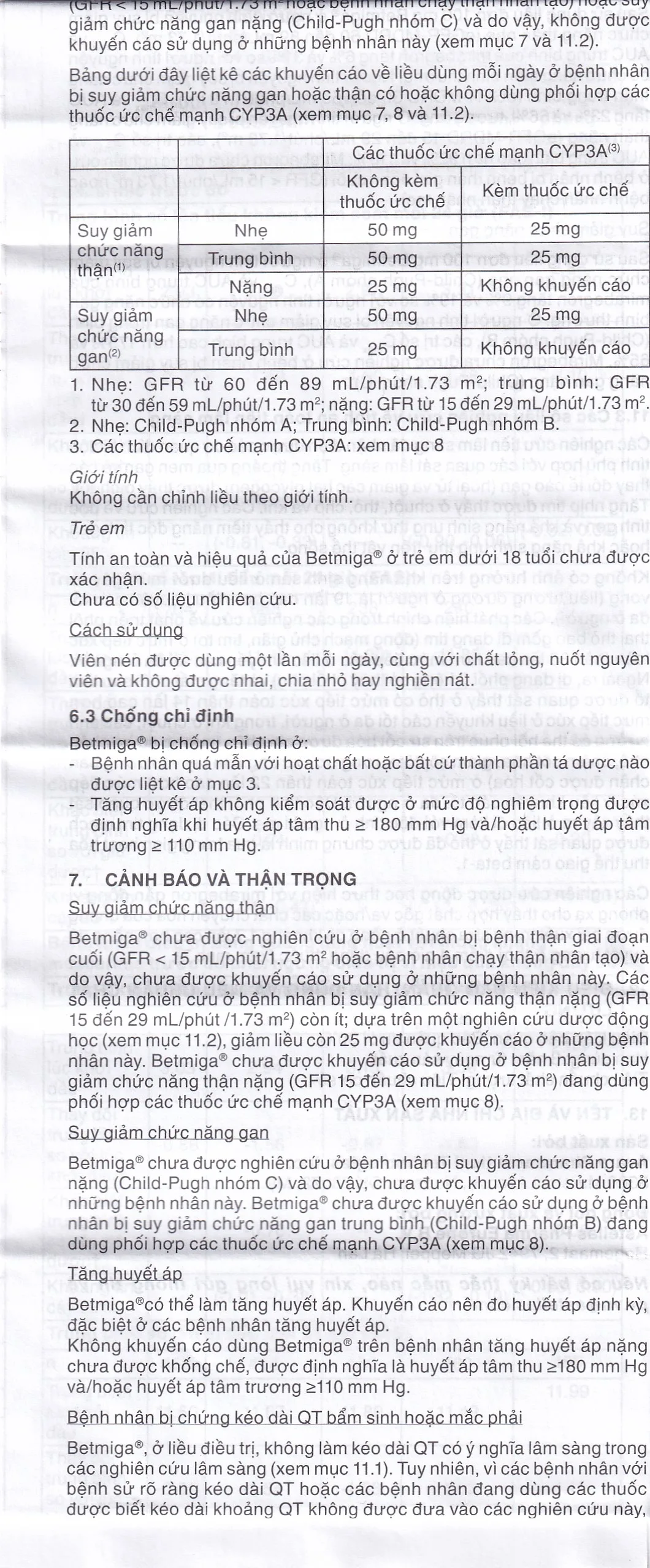 Hình ảnh Thuốc Betmiga 50mg Astellas điều trị triệu chứng tiểu gấp (3 vỉ x 10 viên)