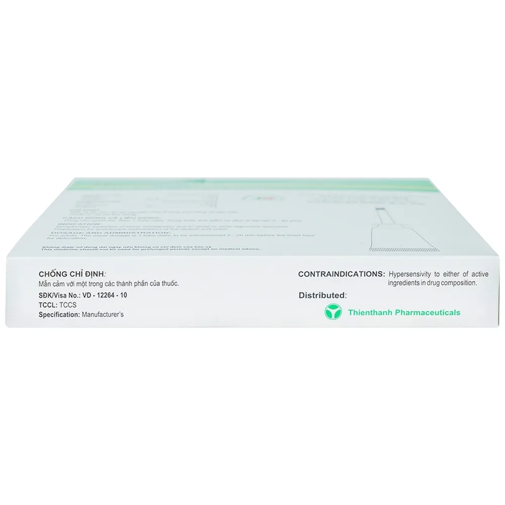 Hình ảnh Gel dùng đường trực tràng Bibonlax Adults Hanoi Pharma điều trị táo bón (10 ống x 8g)