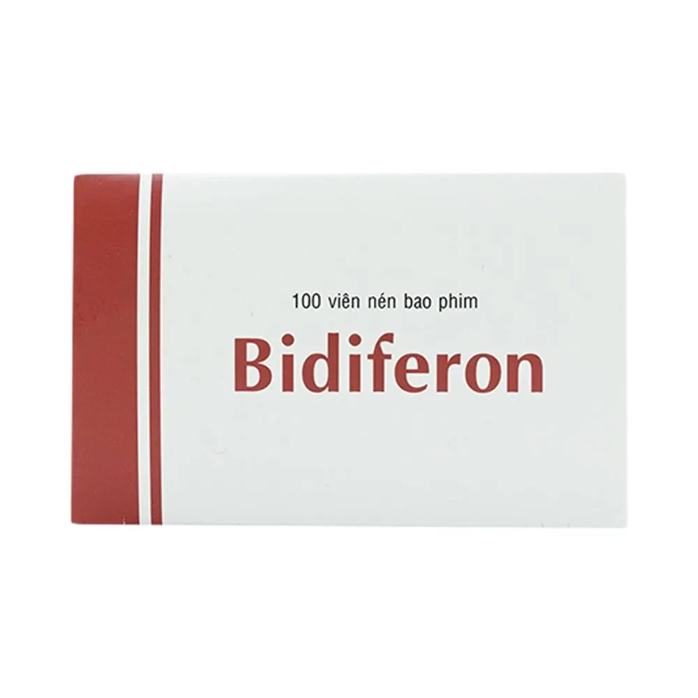 Hình ảnh Thuốc Bidiferon điều trị dự phòng thiếu sắt và acid folic (10 vỉ x 10 viên)