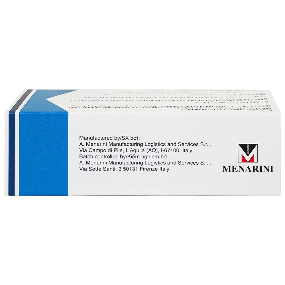Hình ảnh Thuốc Bilaxten 20mg Menarini điều trị viêm mũi dị ứng quanh năm hoặc theo mùa và mày đay (5 vỉ x 10 viên)