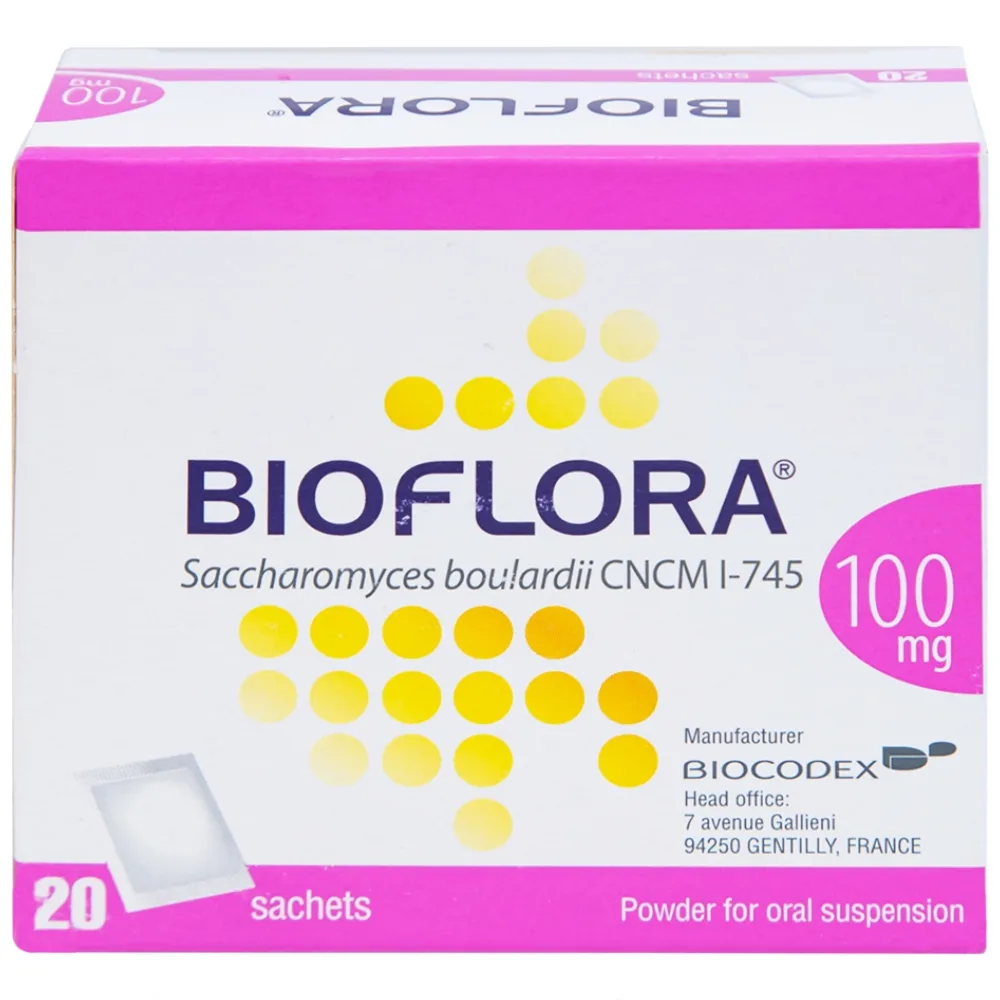 Hình ảnh Bột Bioflora 100mg Biocodex điều trị tiêu chảy (20 gói)