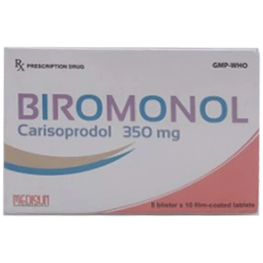 Hình ảnh Thuốc Biromonol V-350mg Medisun giảm đau cơ xương cấp tính (5 vỉ x 10 viên)
