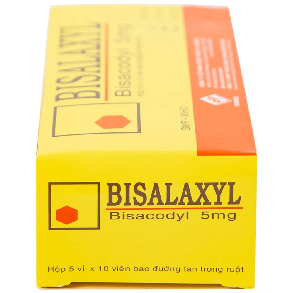 Hình ảnh Thuốc Bisalaxyl Vidipha điều trị táo bón (5 vỉ x 10 viên)