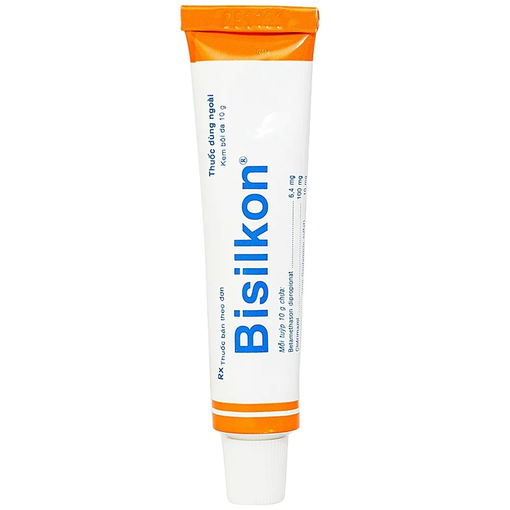 Hình ảnh Kem bôi da Bisilkon Bidiphar điều trị các bệnh lý da, nhiễm trùng do vi khuẩn (10g)