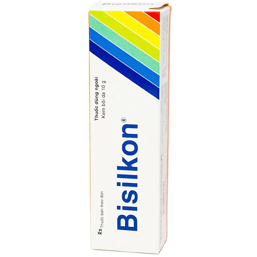 Hình ảnh Kem bôi da Bisilkon Bidiphar điều trị các bệnh lý da, nhiễm trùng do vi khuẩn (10g)
