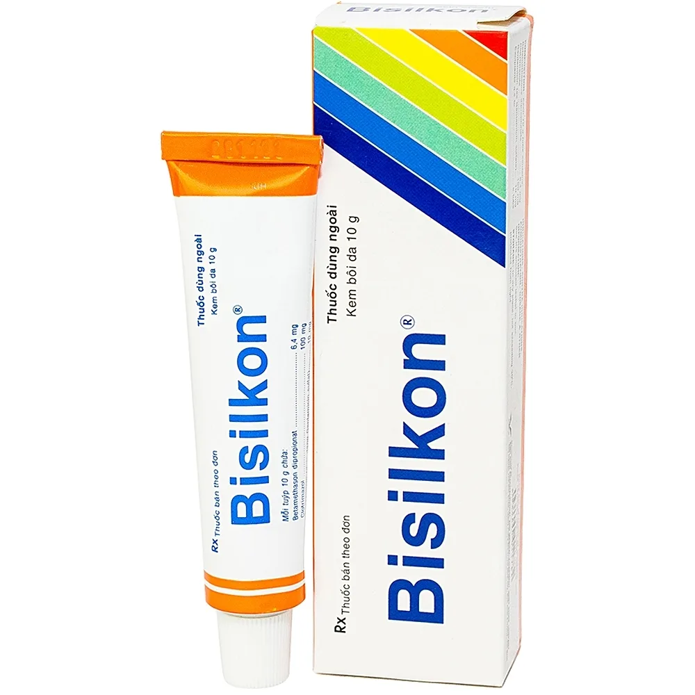 Hình ảnh Kem bôi da Bisilkon Bidiphar điều trị các bệnh lý da, nhiễm trùng do vi khuẩn (10g)