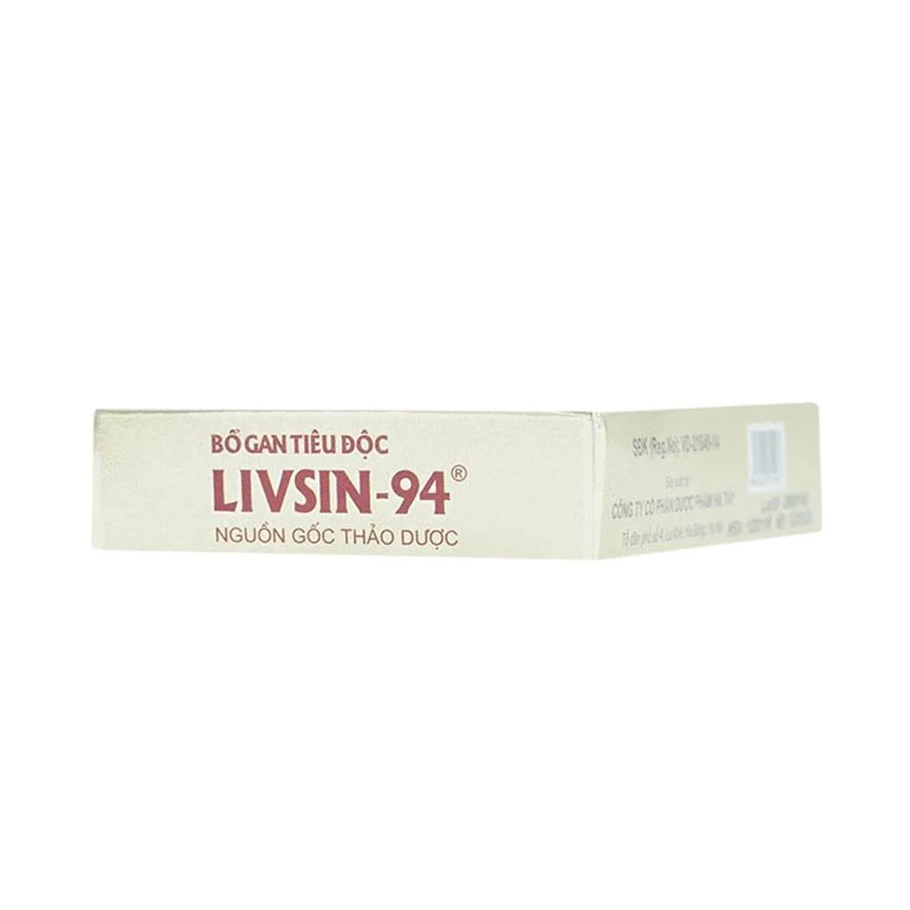 Hình ảnh Viên nén Livsin-94 Hà Tây điều trị viêm gan cấp và mãn tính, suy gan (2 vỉ x 20 viên)