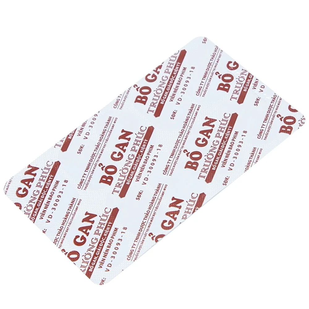 Hình ảnh Thuốc Bổ Gan Trường Phúc giải độc gan, chống dị ứng, mày đay, lở ngứa (3 vỉ x 10 viên)