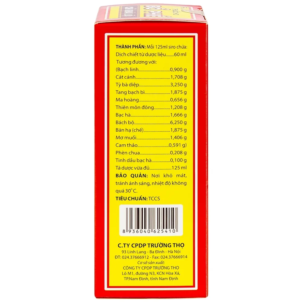Hình ảnh Thuốc ho Bổ Phế Chỉ Khái Lộ chữa ho tiêu đờm, chuyên trị ho cảm, ho gió, ho khan (125ml)