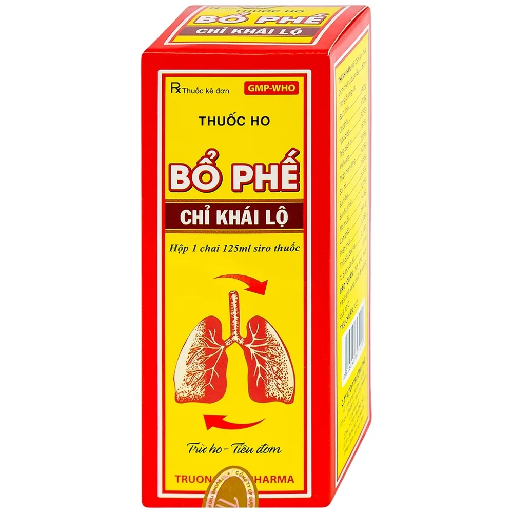 Hình ảnh Thuốc ho Bổ Phế Chỉ Khái Lộ chữa ho tiêu đờm, chuyên trị ho cảm, ho gió, ho khan (125ml)