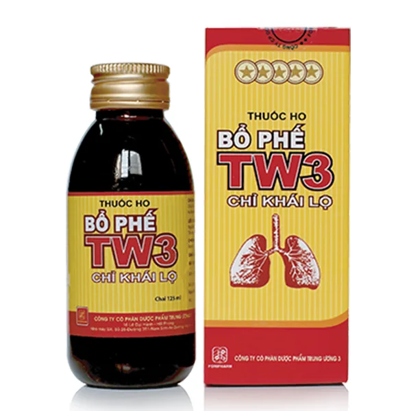 Hình ảnh Thuốc ho Bổ Phế TW3 Chỉ Khái Lộ chuyên trị ho cảm, ho gió (125ml)