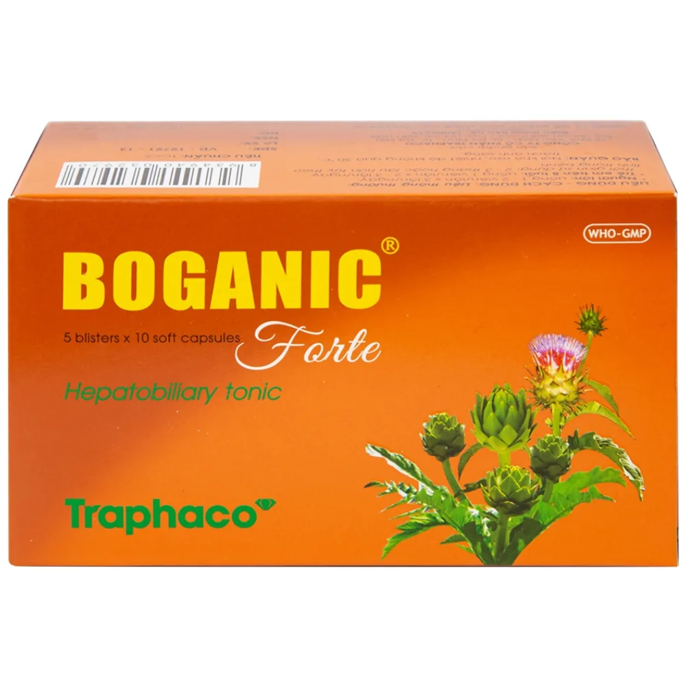 Hình ảnh Thuốc Boganic Forte Traphaco bổ gan, hỗ trợ điều trị suy giảm chức năng gan (5 vỉ x 10 viên)