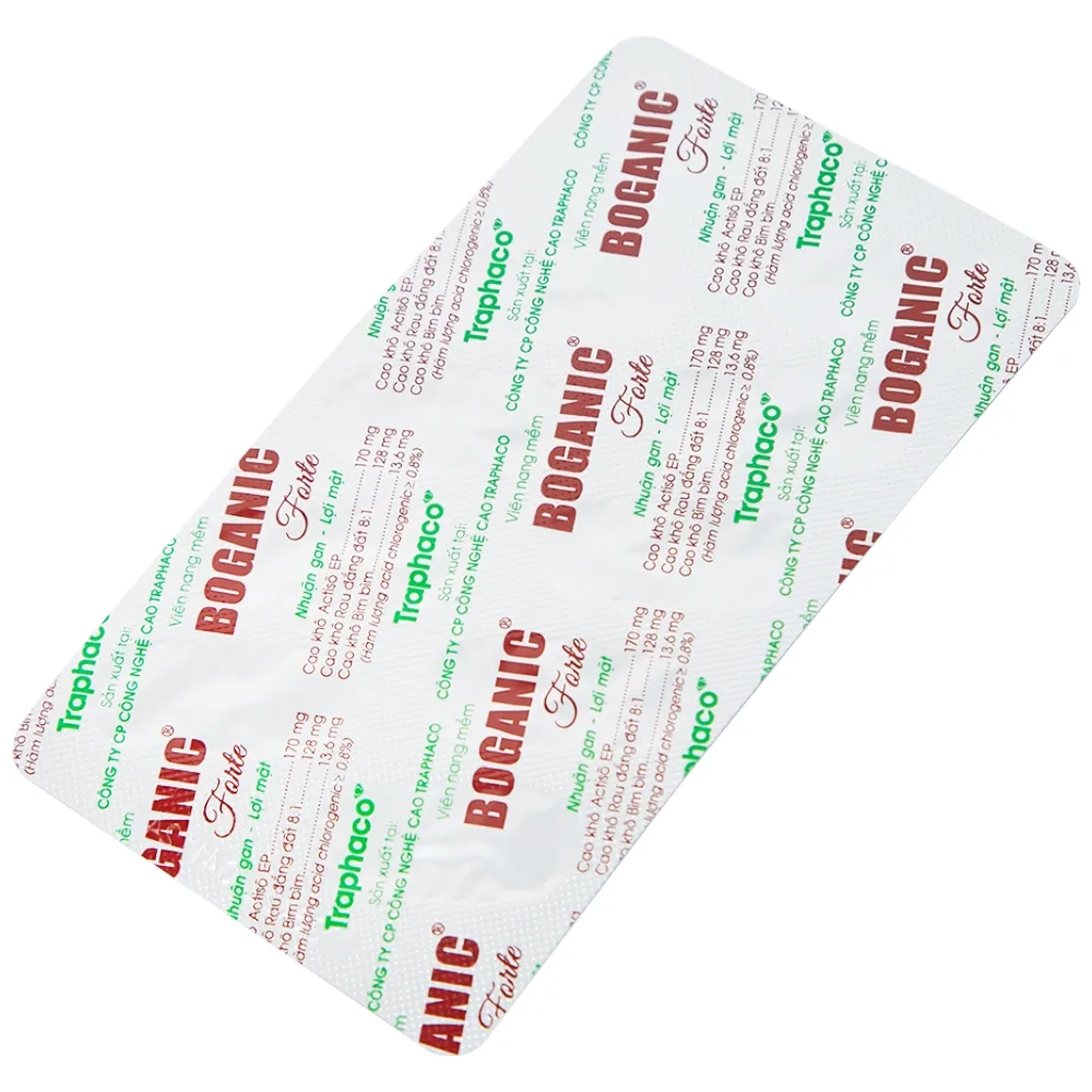 Hình ảnh Thuốc Boganic Forte Traphaco bổ gan, hỗ trợ điều trị suy giảm chức năng gan (5 vỉ x 10 viên)