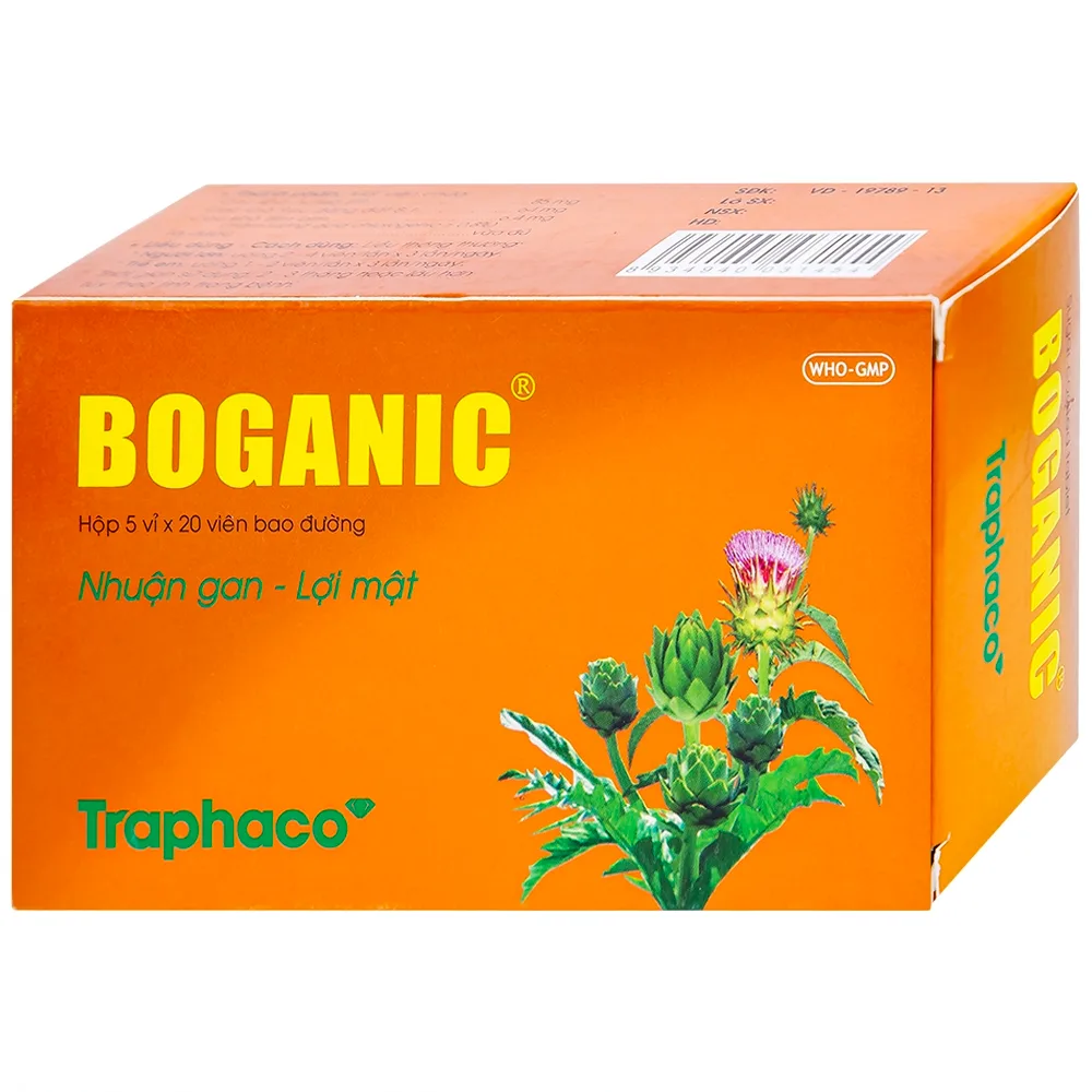 Hình ảnh Thuốc Boganic Traphaco bổ gan, hỗ trợ điều trị suy giảm chức năng gan (5 vỉ x 20 viên)