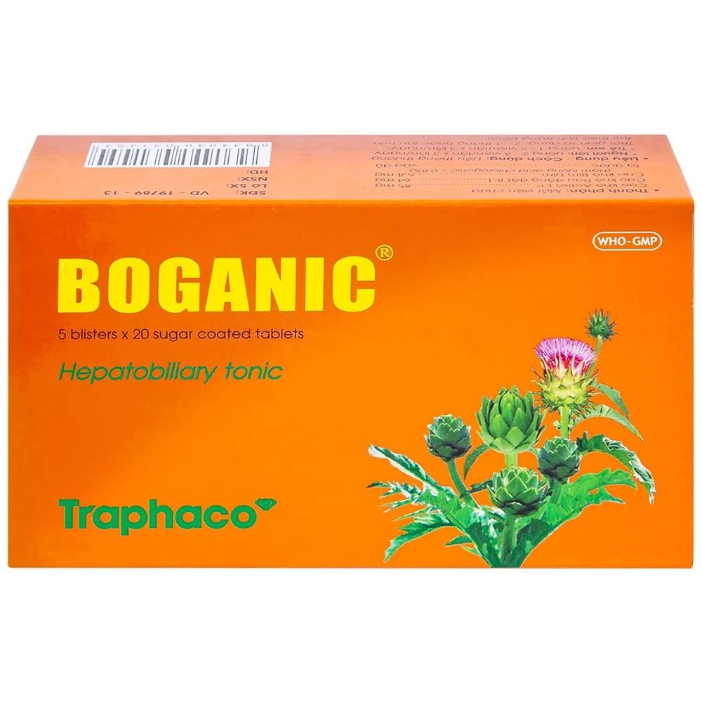 Hình ảnh Thuốc Boganic Traphaco bổ gan, hỗ trợ điều trị suy giảm chức năng gan (5 vỉ x 20 viên)
