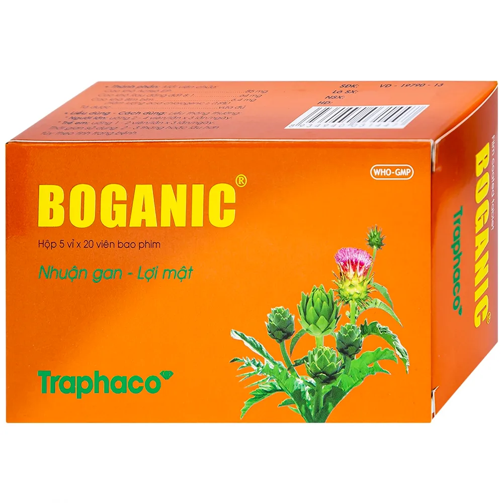 Hình ảnh Thuốc Boganic Traphaco bổ gan, hỗ trợ điều trị suy giảm chức năng gan (5 vỉ x 20 viên)