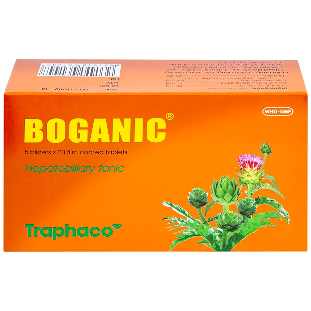 Hình ảnh Thuốc Boganic Traphaco bổ gan, hỗ trợ điều trị suy giảm chức năng gan (5 vỉ x 20 viên)